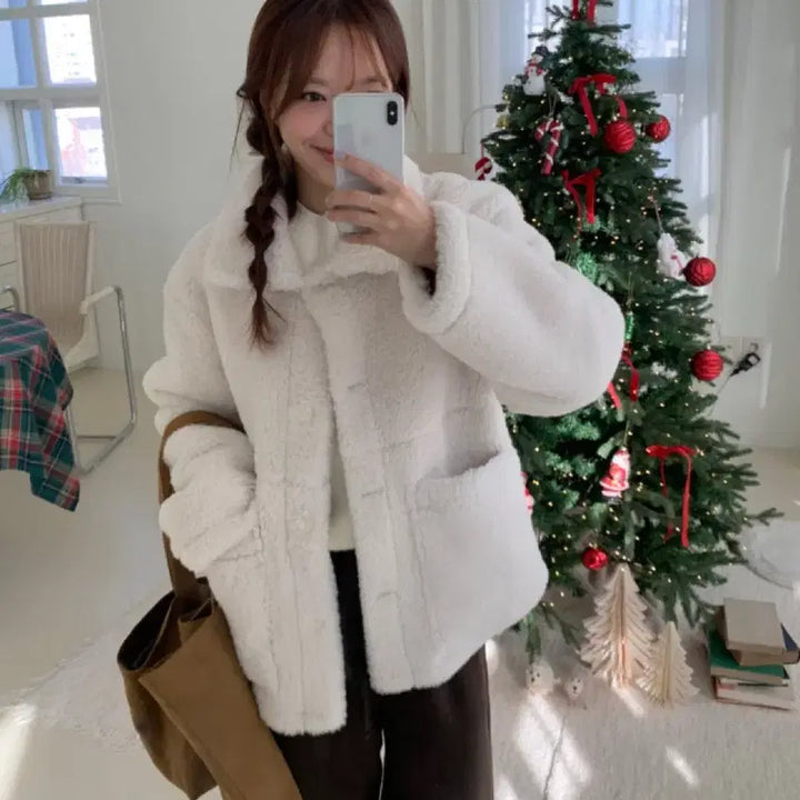 [BUNJANG] On The Palette Teddy Shearling Mustang / 온더팔레트 테디 시어링 무스탕