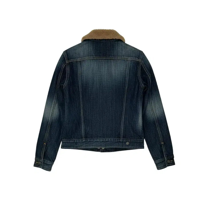 [BUNJANG] JB Denim Jacket / [85/44~55] JB 털카라 데님 자켓 중청