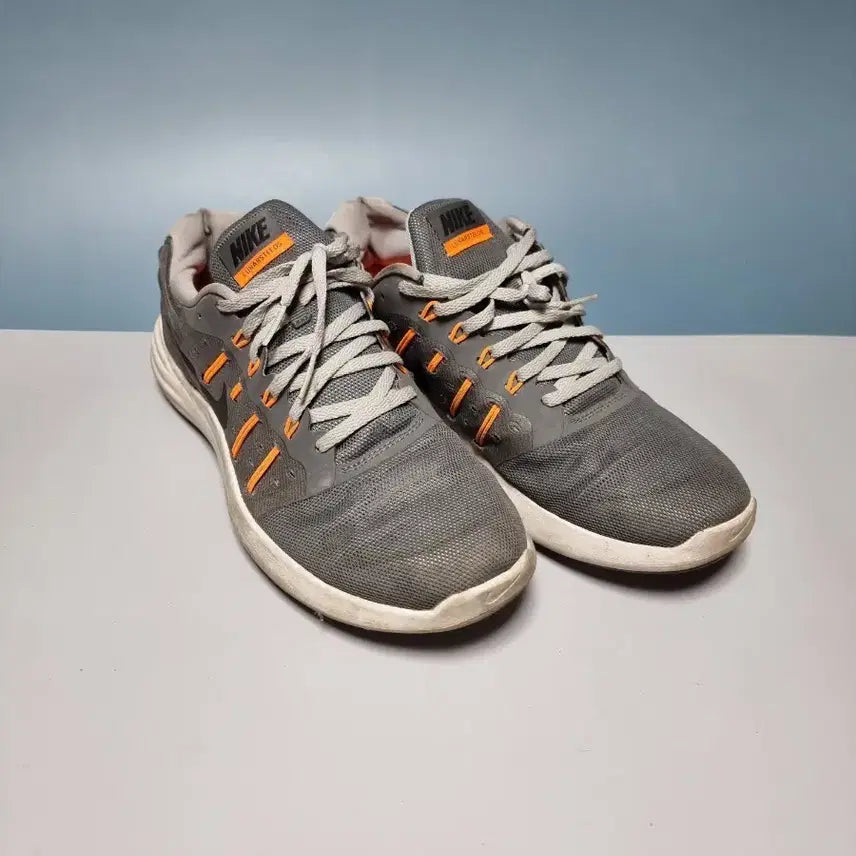 [BUNJANG] Nike Lunarglide Grey Orange Sneakers / 나이키 280 루나 스텔로스 회색 오렌지 운동화