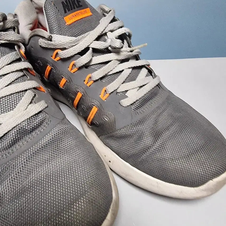 [BUNJANG] Nike Lunarglide Grey Orange Sneakers / 나이키 280 루나 스텔로스 회색 오렌지 운동화
