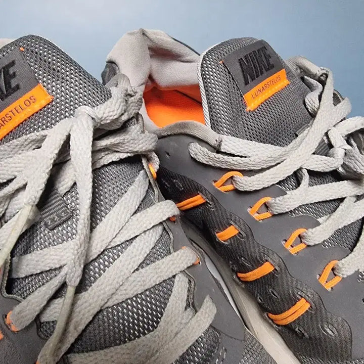 [BUNJANG] Nike Lunarglide Grey Orange Sneakers / 나이키 280 루나 스텔로스 회색 오렌지 운동화