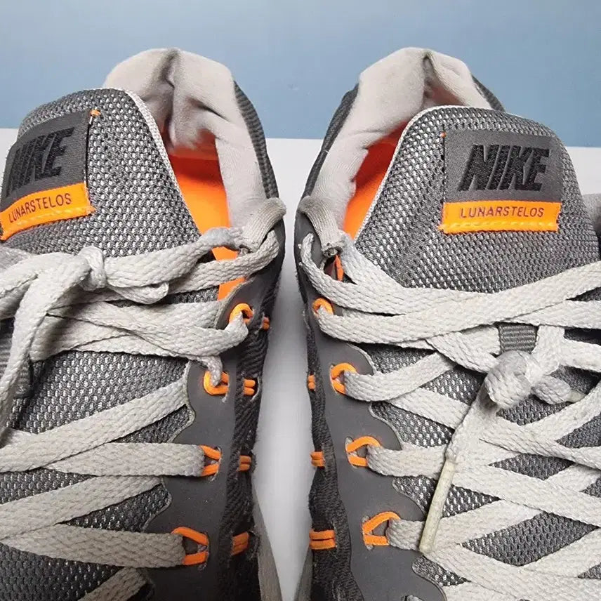 [BUNJANG] Nike Lunarglide Grey Orange Sneakers / 나이키 280 루나 스텔로스 회색 오렌지 운동화