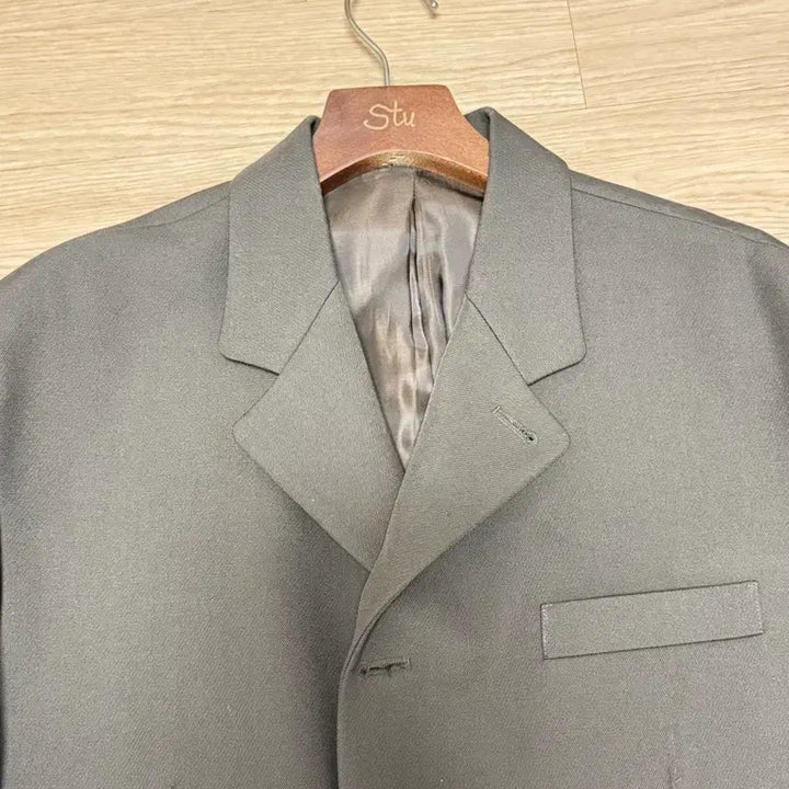 [BUNJANG] stu Cut-off Blazer Brown L Size / [L] stu 컷오프 블레이저 브라운