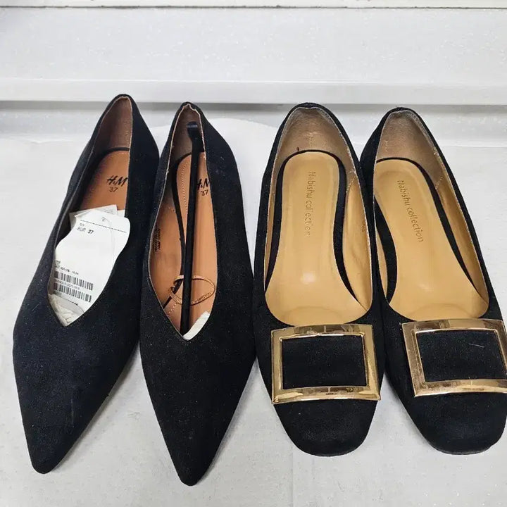 [BUNJANG] H&amp;M Suede Ballet Flats &amp; Nabiblu Butterfly Shoes / H&amp;M 스웨이드 플랫슈즈 235(새상품)와 나비슈 슈즈240