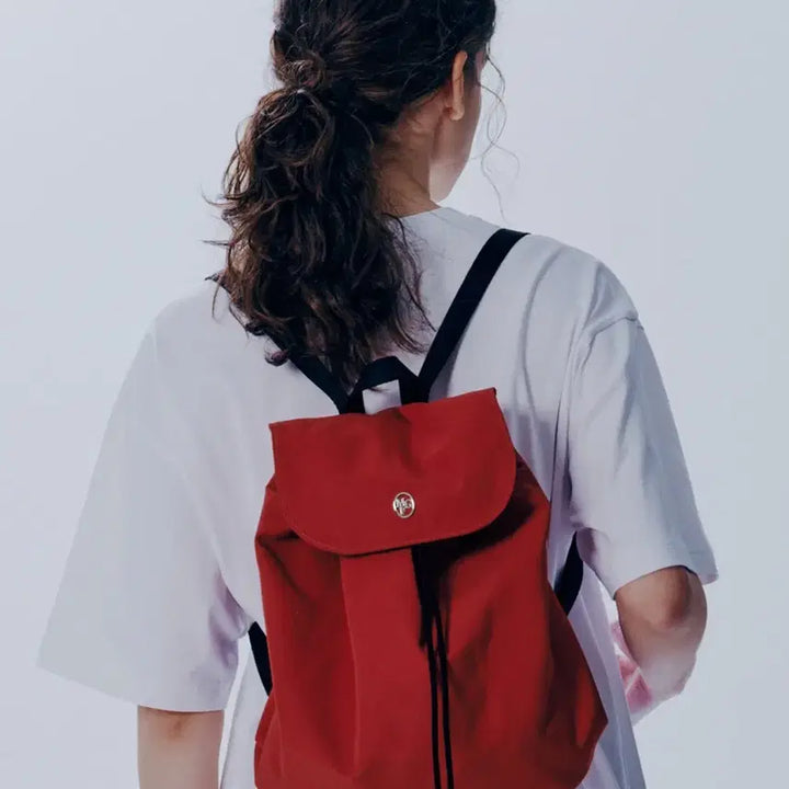 [BUNJANG] Marithe Red Logo Backpack / 마리떼 레드 로고 백팩