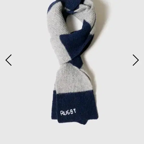 [BUNJANG] Poker Face Rugby Stitch Muffler Navy / 포커페이스 럭비 스티치 머플러 목도리 네이비