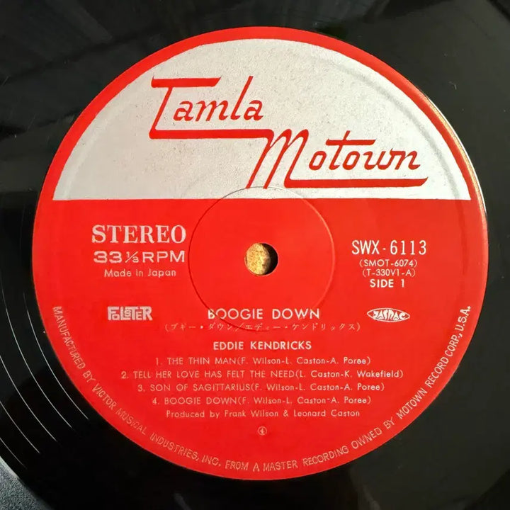 [BUNJANG] Eddie Kendricks Boogie Down Vinyl LP / [LP] 소울 펑크 Eddie Kendricks Boogie Down
