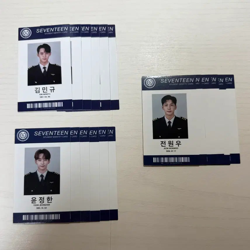 [BUNJANG] Seventeen Student ID Card Bundle Set / 세븐틴 학생증 일괄