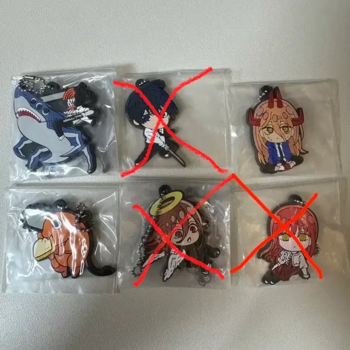 [BUNJANG] Chainsaw Man Denji, Power, Pochita Rubber Strap Keyring / 체인소맨 데포라바 러버스트랩 러버참 키링 키홀더