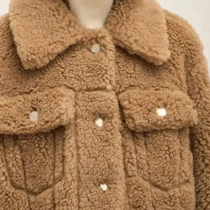 [BUNJANG] System Teddy Bear Fur Jacket (Size 55) / 시스템 테디베어 퍼자켓 82(55)