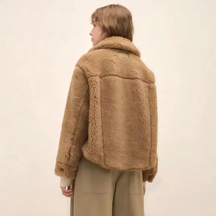 [BUNJANG] System Teddy Bear Fur Jacket (Size 55) / 시스템 테디베어 퍼자켓 82(55)