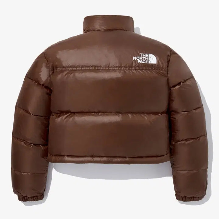 [BUNJANG] The North Face Nuptse Crop Down Jacket Brown XL / 노스페이스 눕시 크롭 다운 브라운 100(XL)