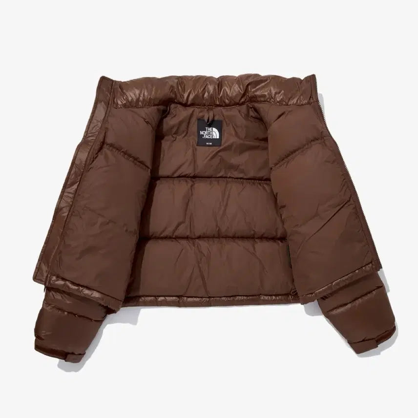 [BUNJANG] The North Face Nuptse Crop Down Jacket Brown XL / 노스페이스 눕시 크롭 다운 브라운 100(XL)