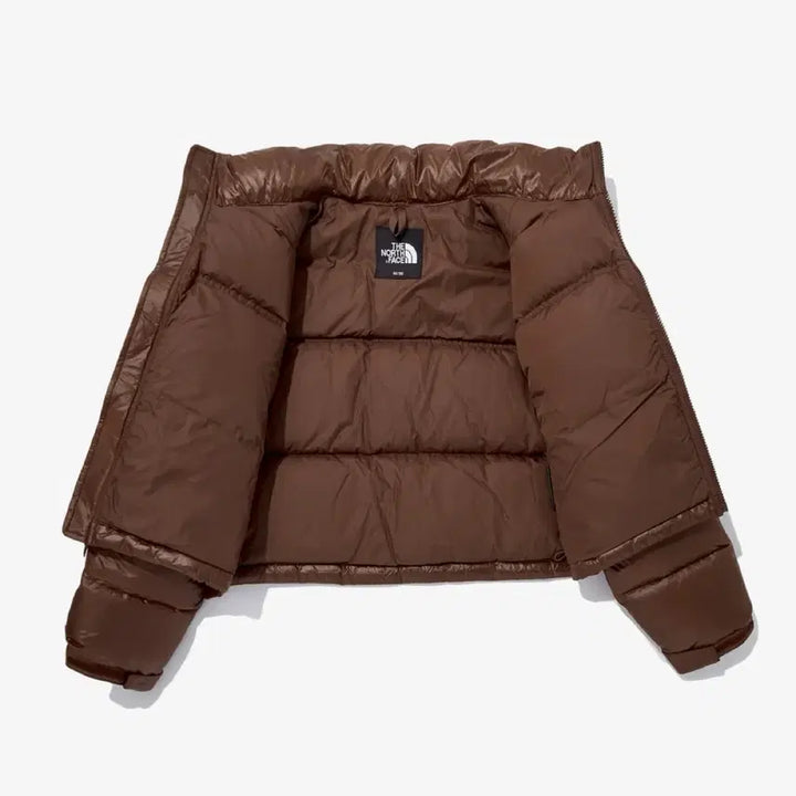 [BUNJANG] The North Face Nuptse Crop Down Jacket Brown XL / 노스페이스 눕시 크롭 다운 브라운 100(XL)