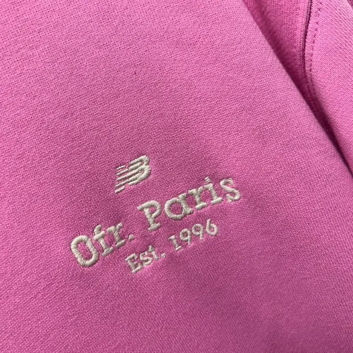 [BUNJANG] New Balance Pink Oat Paris Hoodie L / 뉴발란스 핑크 오트 파리 후드티 L