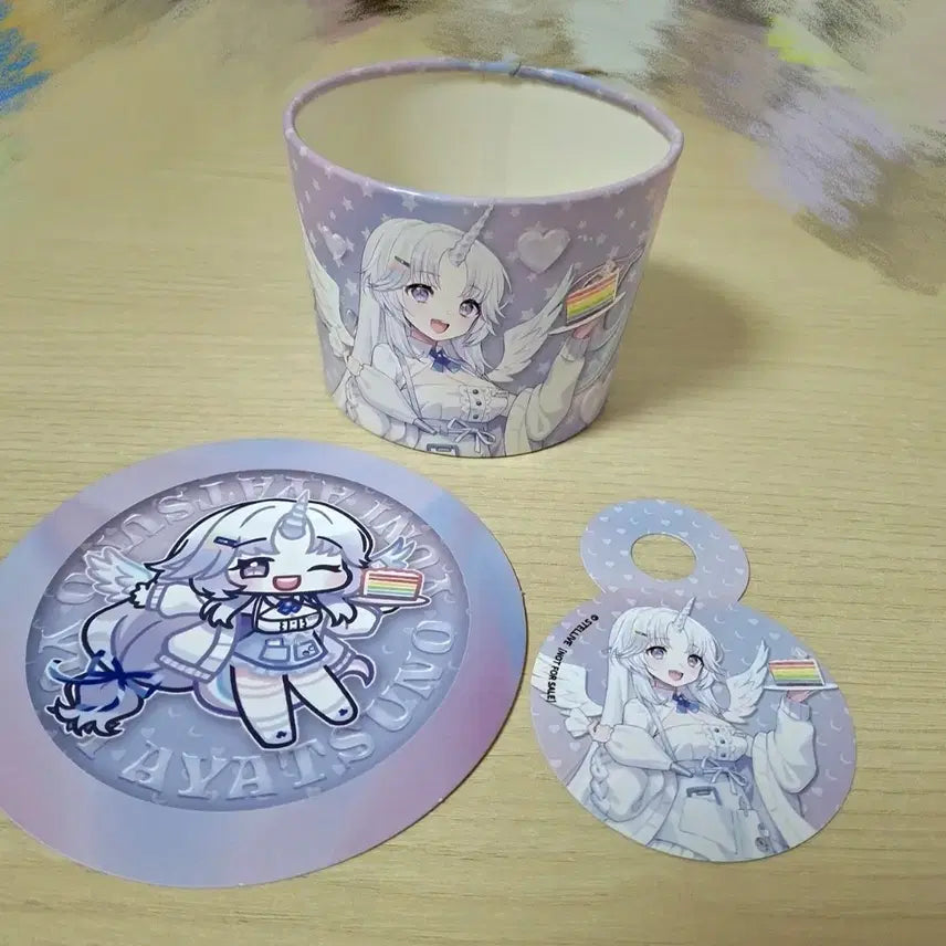[BUNJANG] Stellive Uni Collaboration Set / 스텔라이브 유니 컵홀더 코스터 빨대픽 세트