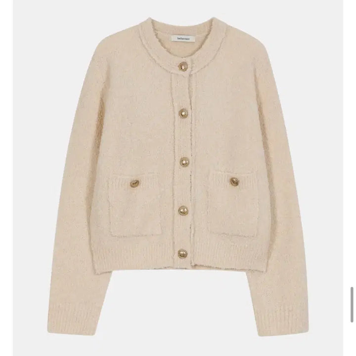 [BUNJANG] Headerment Boucle Alpaca Knit Jacket Cardigan / 헤더먼트 부클 알파카 니트 자켓 가디건