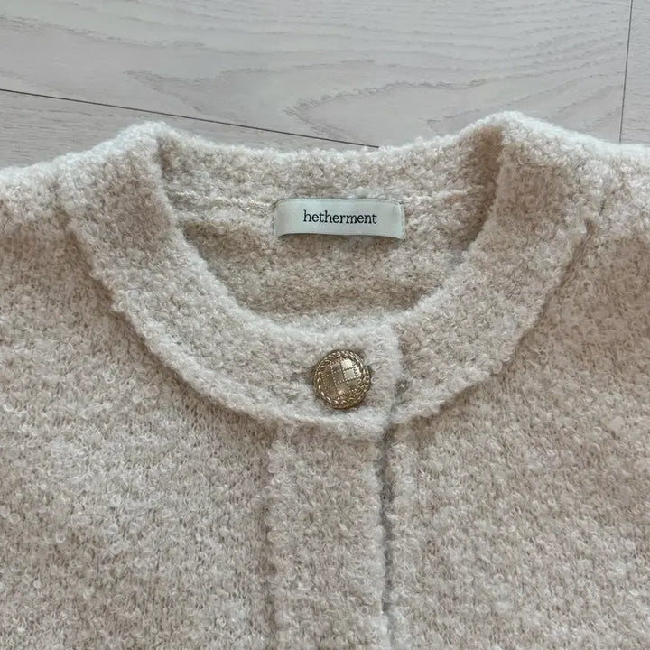 [BUNJANG] Headerment Boucle Alpaca Knit Jacket Cardigan / 헤더먼트 부클 알파카 니트 자켓 가디건