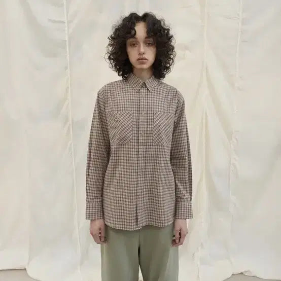 [BUNJANG] Kkonnuna Kuela Checkered Shirt / 꼰누나쿠에라 셔츠