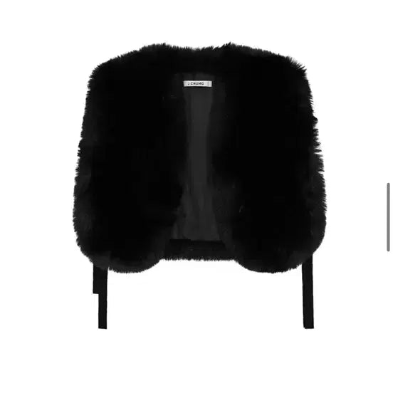 [BUNJANG] J.Chung Melita Crop Fur Vest / 제이청 페이크퍼 크롭 조끼