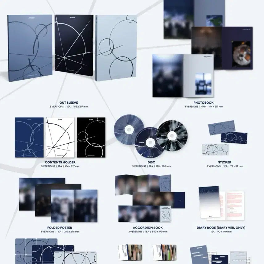 [BUNJANG] ATEEZ Golden Hour Part 4 Bundle Set / 미개봉) 에이티즈 골든아워 파트4 3종 일괄