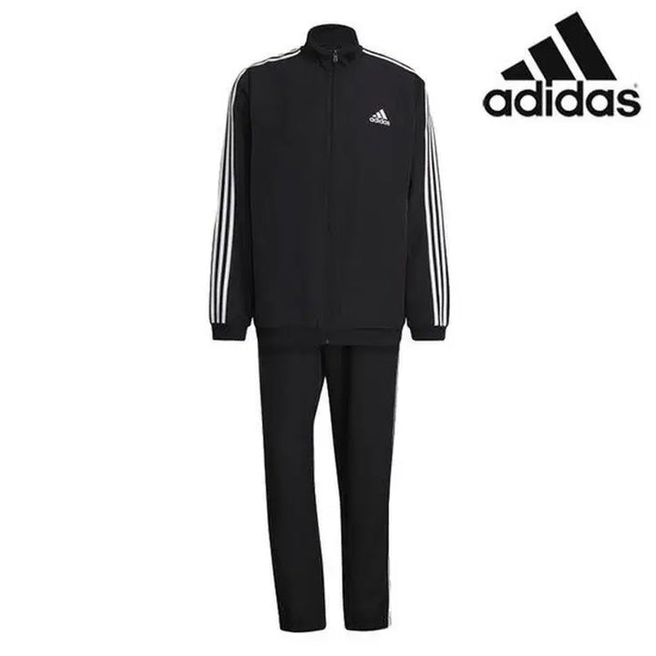 [BUNJANG] Adidas 3S WV TT TS Jersey Set / 아디다스 블랙 져지 세트 품명 M 3S WV TT TS