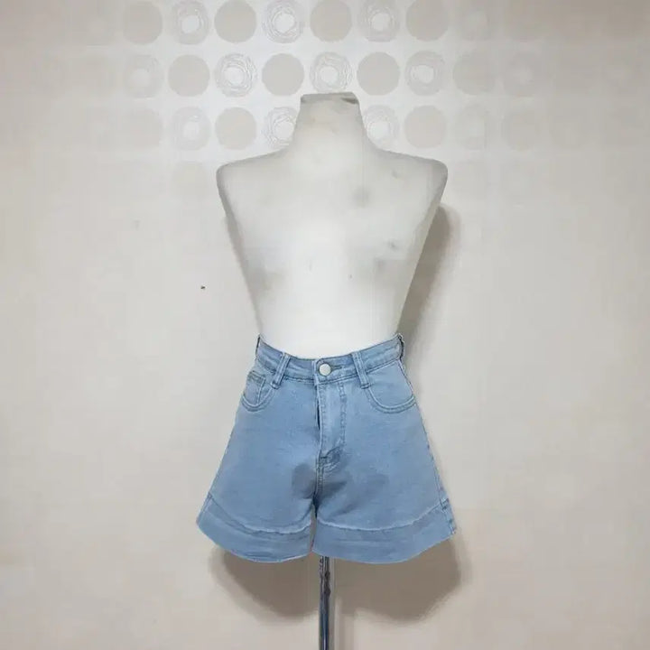 [BUNJANG] High Waist Denim Shorts / 하이웨스트55/청반바지55/반바지55