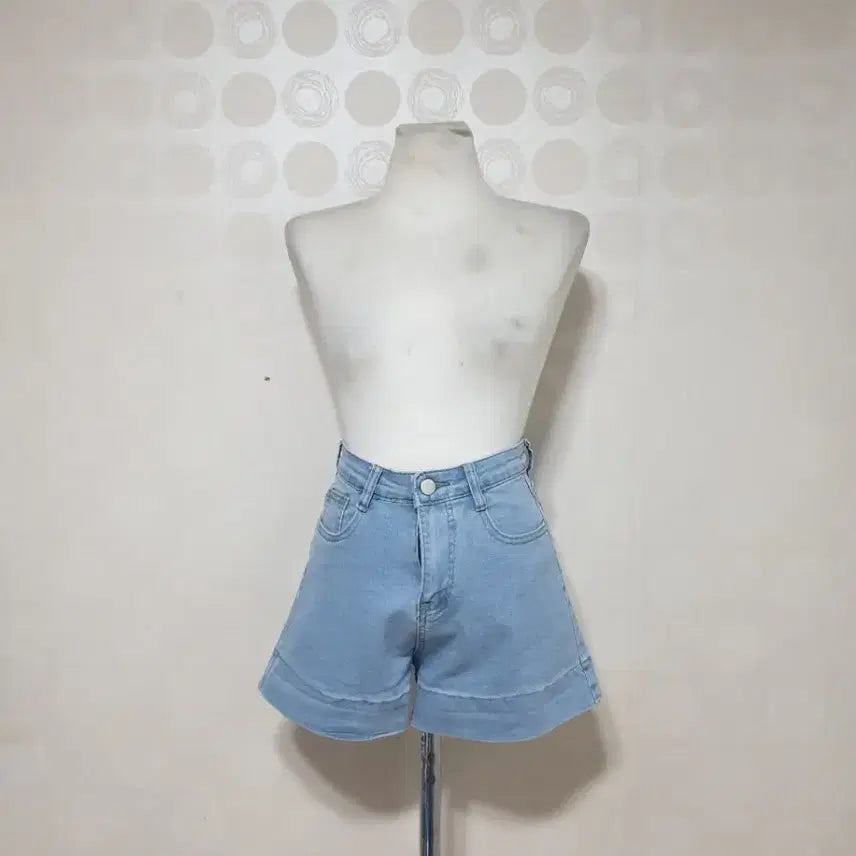 [BUNJANG] High Waist Denim Shorts / 하이웨스트55/청반바지55/반바지55