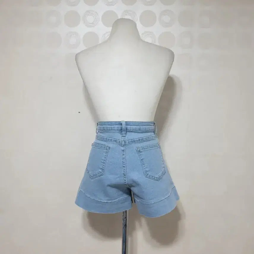 [BUNJANG] High Waist Denim Shorts / 하이웨스트55/청반바지55/반바지55