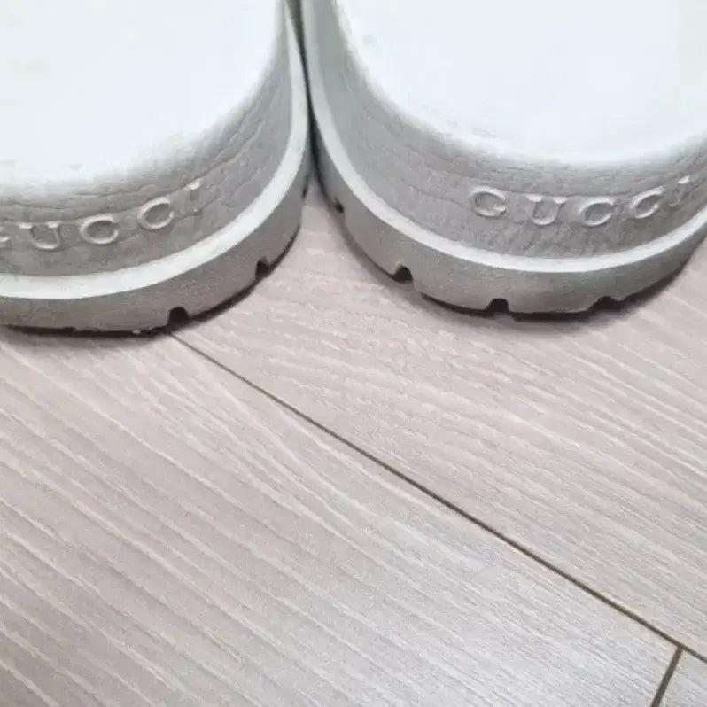 [BUNJANG] Gucci White Tri-Stripe Slippers / 구찌 삼선 화이트 슬리퍼 8