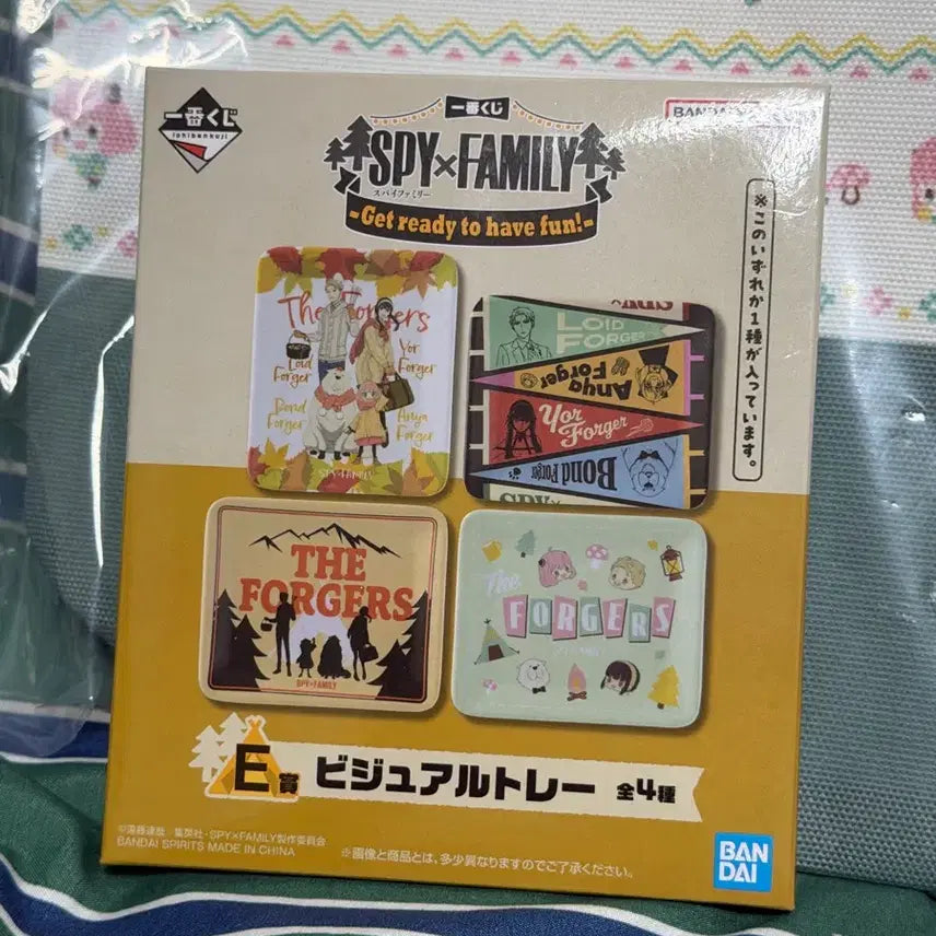 [BUNJANG] Spy x Family Anya C Prize Picnic Bag &amp; E Prize Tray Bundle / 택포)아냐 쿠지 C상, E상 일괄 판매합니다