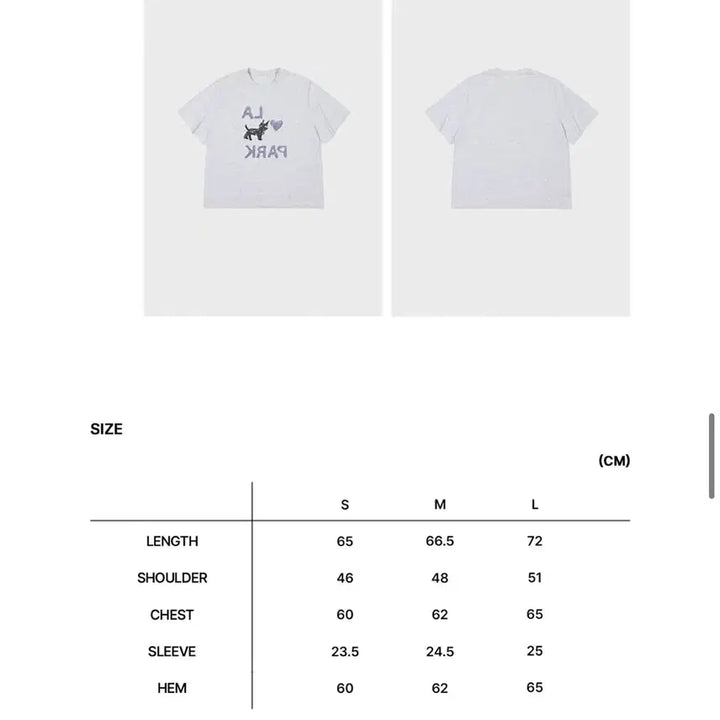 [BUNJANG] Low Classic LOVE PARK T-Shirt / [2회 착용/S]로우클래식 LOVE PARK T-SHIRT