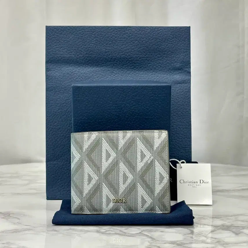 [BUNJANG] Dior CD Diamond Compact Wallet / [풀구성] 디올 CD 다이아몬드 컴팩트 반지갑