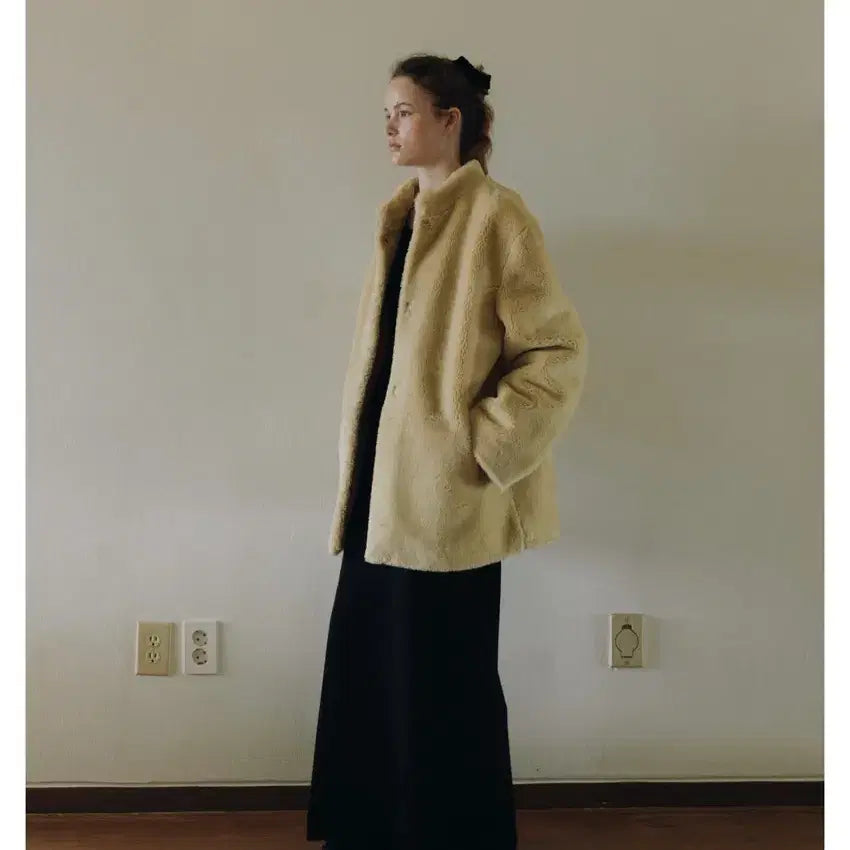 [BUNJANG] Parben Shearling Fur Jacket (New with Tag) / 파르벵시어링퍼자켓(나코탭미시착새상품)
