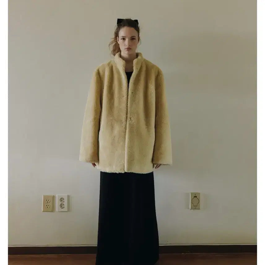 [BUNJANG] Parben Shearling Fur Jacket (New with Tag) / 파르벵시어링퍼자켓(나코탭미시착새상품)