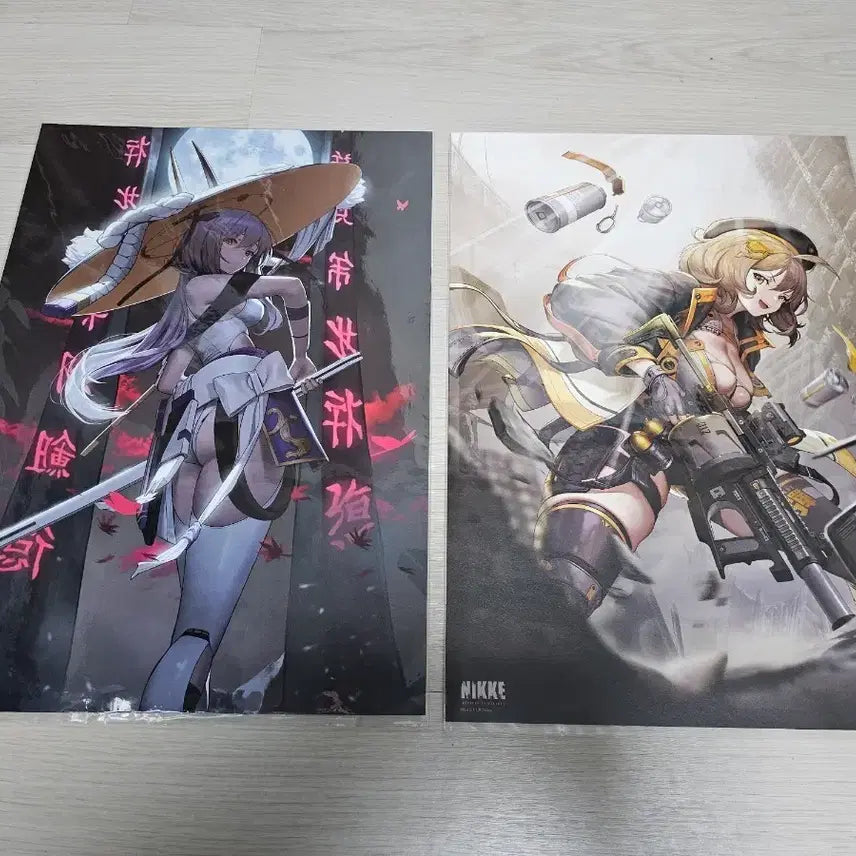 [BUNJANG] Nikke Maid Cafe Exclusive Collection Poster / 니케 메이드카페 구매 특전 굿즈 올 컬렉션 포스터
