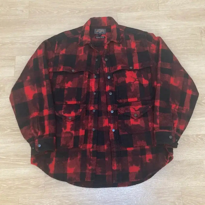 [BUNJANG] Beams Plus Wool Check Shirt S / 빔즈 플러스 울 체크 셔츠 S