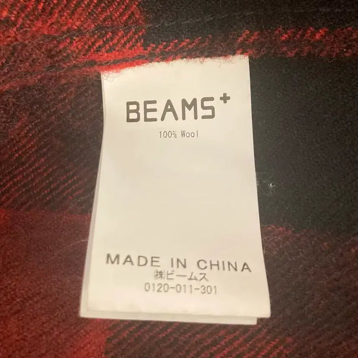 [SOLD OUT] 빔즈 플러스 울 체크 셔츠 S