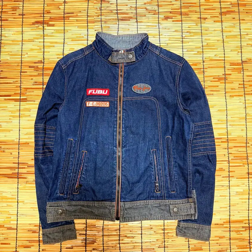[BUNJANG] FUBU Denim Racing Jacket (L) / FUBU 후부 여성 데님 레이싱 자켓 L
