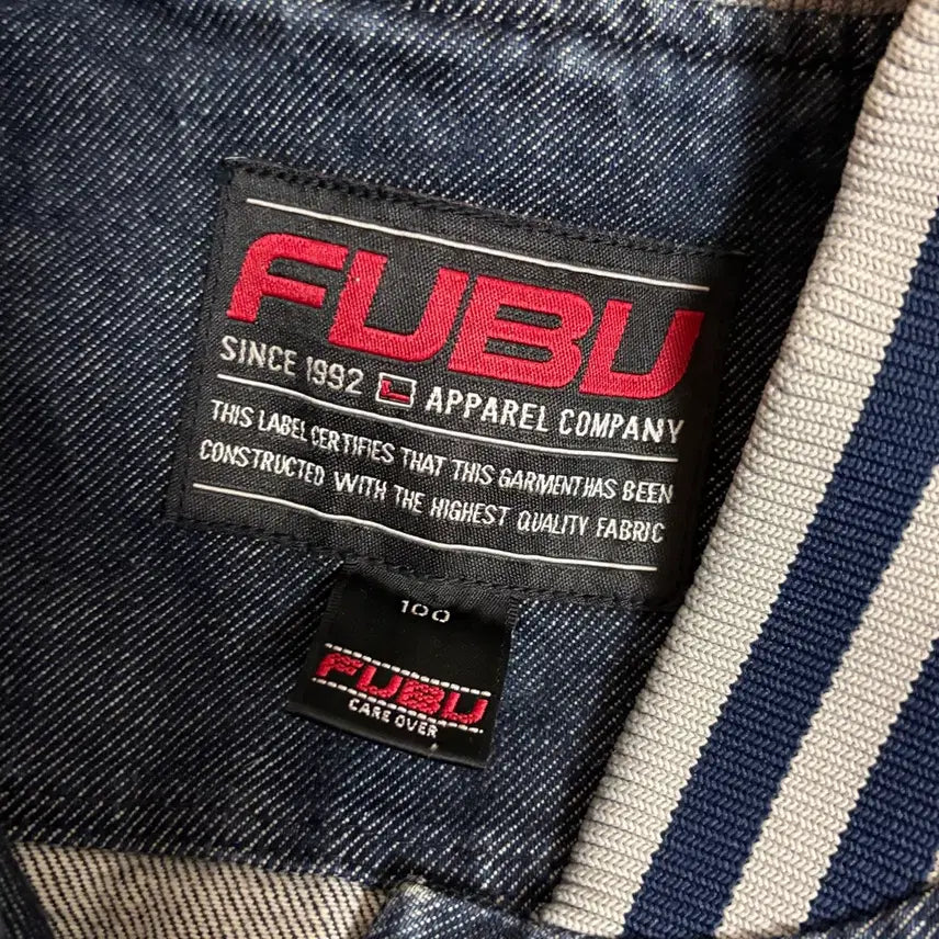 [BUNJANG] FUBU Denim Jacket / [FUBU] 후부 데님 야구점퍼 블루 빈티지 자켓 스타디움