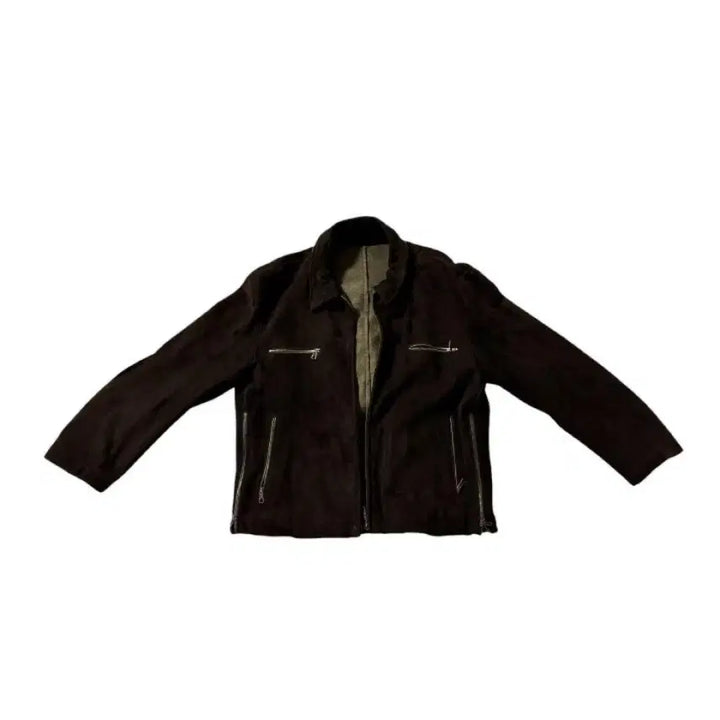 [BUNJANG] KRIZIA UOMO Italy Lambskin Suede Dark Brown Jacket / KRIZIA UOMO Italy 램스킨 스웨이드 다크 브라운 클래식