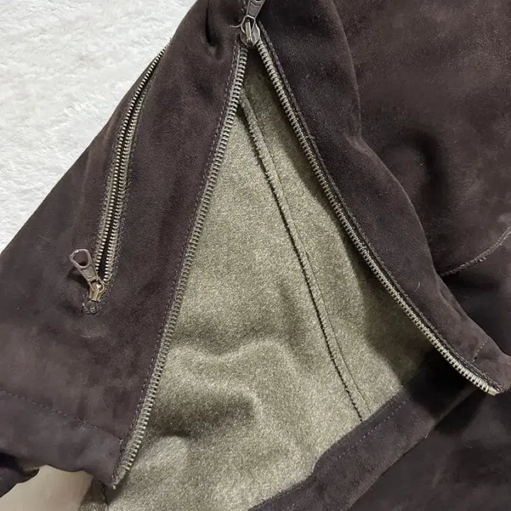 [BUNJANG] KRIZIA UOMO Italy Lambskin Suede Dark Brown Jacket / KRIZIA UOMO Italy 램스킨 스웨이드 다크 브라운 클래식