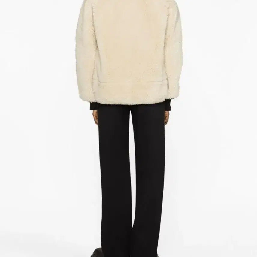 [BUNJANG] Sacai Shearling Blouson Jacket / 사카이 시어링 블루종 퍼 자켓 블랙/에크루