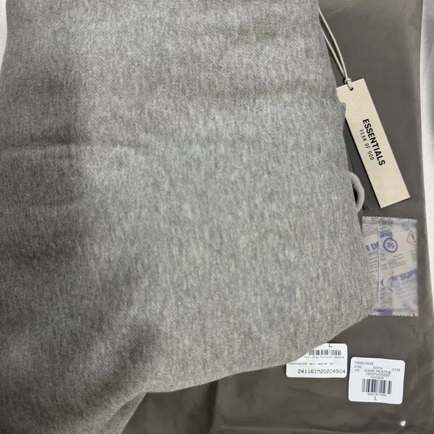 [BUNJANG] Essential Pullover Hoodie Dark Heather Oatmeal / 에센셜 풀오버 후드 다크 헤더 오트밀 - 24SS