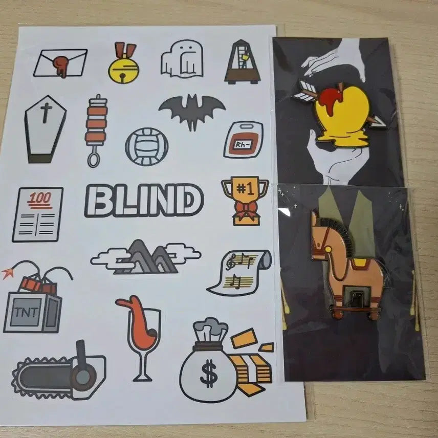 [BUNJANG] Jamtteul Blind Badge &amp; Sticker Bundle Set / 픽셀리 잠뜰 블라인드 뱃지 스티커 일괄 판매