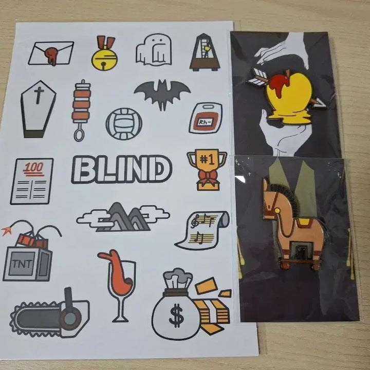 [BUNJANG] Jamtteul Blind Badge &amp; Sticker Bundle Set / 픽셀리 잠뜰 블라인드 뱃지 스티커 일괄 판매