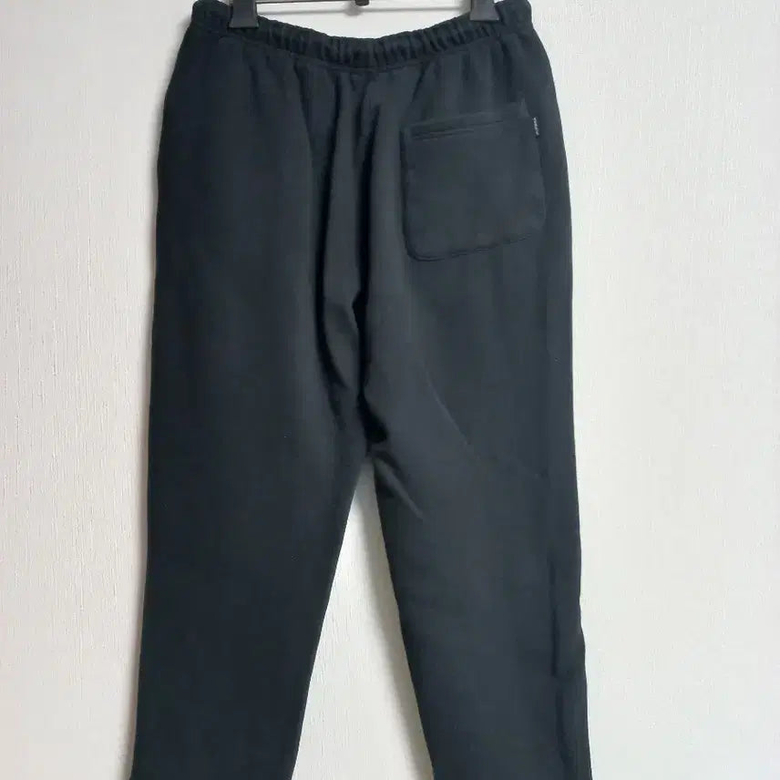 [BUNJANG] Black Fleece Lined Training Pants / 검정 기모 트레이닝 바지 30~32인치