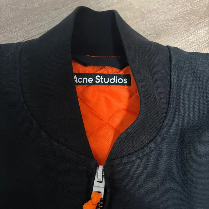 [BUNJANG] Acne Studios Orgei Canvas Oversized MA-1 Bomber Jacket Black / [M] 아크네스튜디오 오르게이 orgei 캔버스 오버사이즈 ma-1 블랙