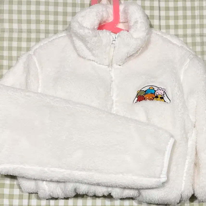 [BUNJANG] SPAO Pixelie Fleece White M / 픽셀리 스파오 후리스 하양M 팝니다!