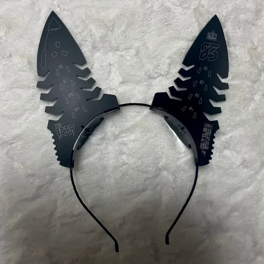 [BUNJANG] Ctctyo Cybercore Dog Ear Headband / Ctctyo 츄오마치전술공예 머리띠 03 / 서브컬쳐 사이버코어 코스프레